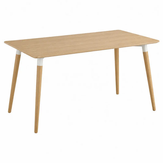 Tavolo da pranzo in legno massello con gambe in massello 120 cm
