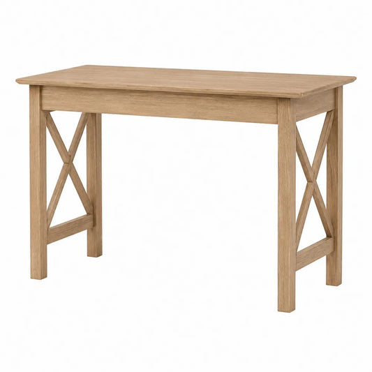 Scrivania in legno di rovere chiaro 120x60x75 cm